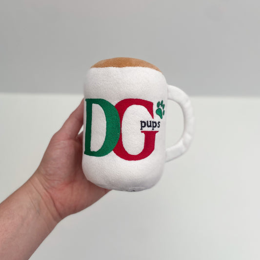 DG Pups Mug Plush Dog Toy