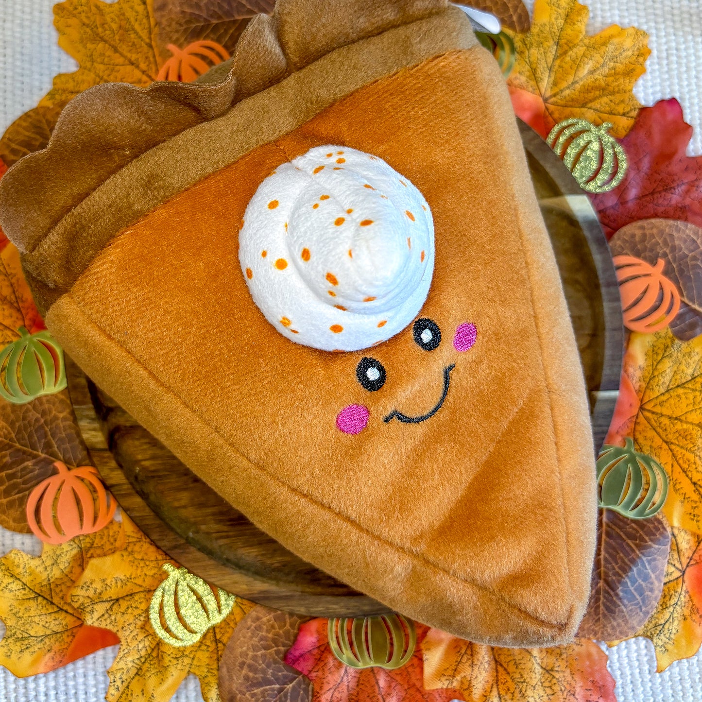 Pumpkin Pie Slice Dog Toy